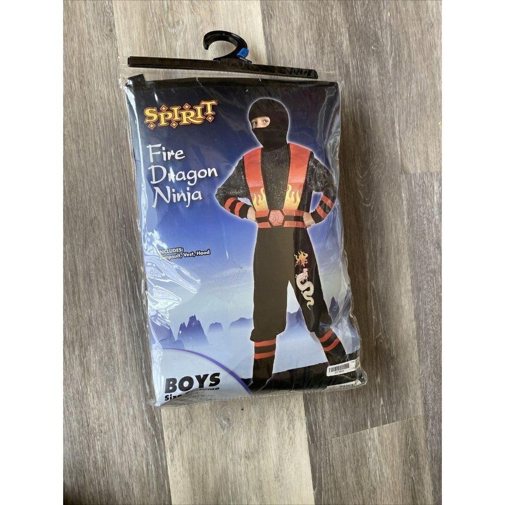 NEW SPIRIT FIRE DRAGON NINJA RED BLACK JUMPSUIT H
